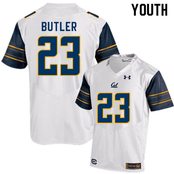 Youth #23 Dejuan Butler Cal Bears College Football Jerseys Sale-White - Click Image to Close